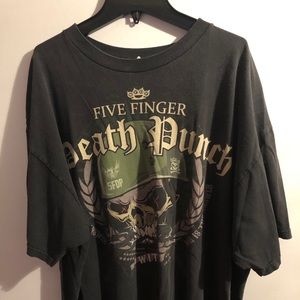 Vintage five finger death punch shirt in black